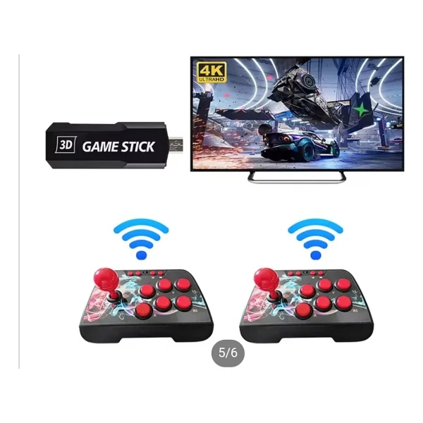 Kablosuz Çift Joystick Retro Player Arcade 9000 Oyun Tv Bağlanan Atari Video Game Hd Oyun Makinası - Görsel 6
