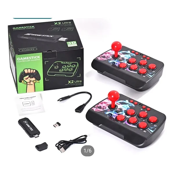 Kablosuz Çift Joystick Retro Player Arcade 9000 Oyun Tv Bağlanan Atari Video Game Hd Oyun Makinası - Görsel 5