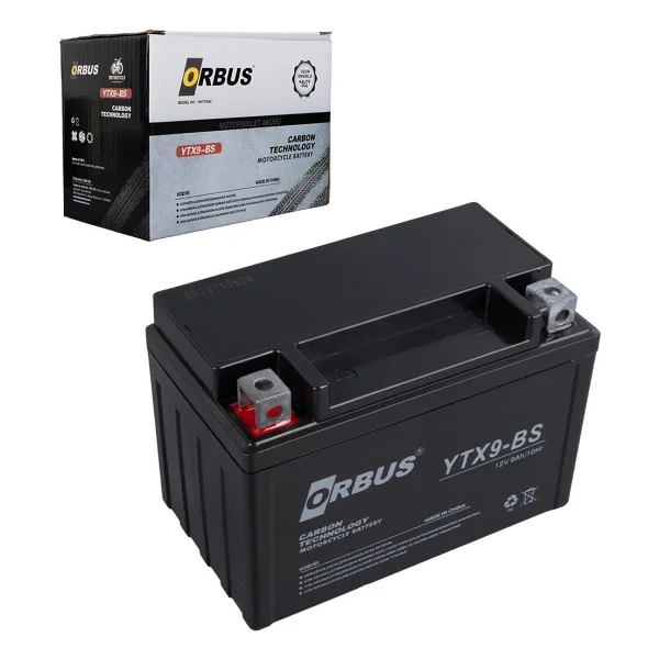 Orbus YTX9-BS 12 V 9 Ah Karbon Motosiklet Aküsü - Görsel 3