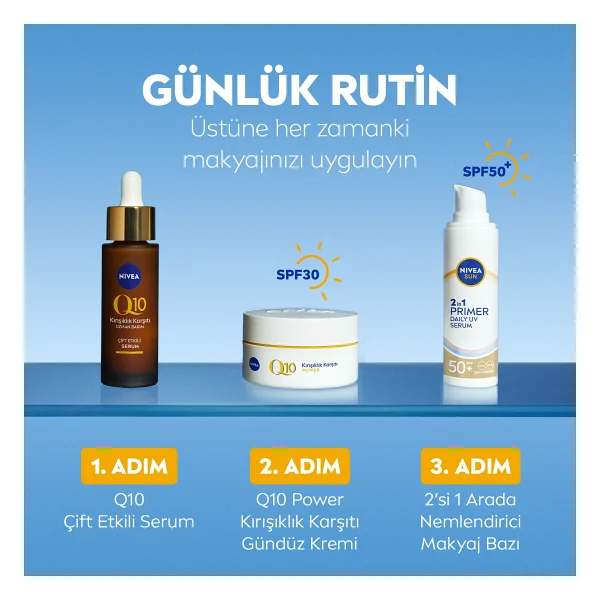Nivea Sun 2in1 Primer Daily UV Serum 30 ml - Görsel 7
