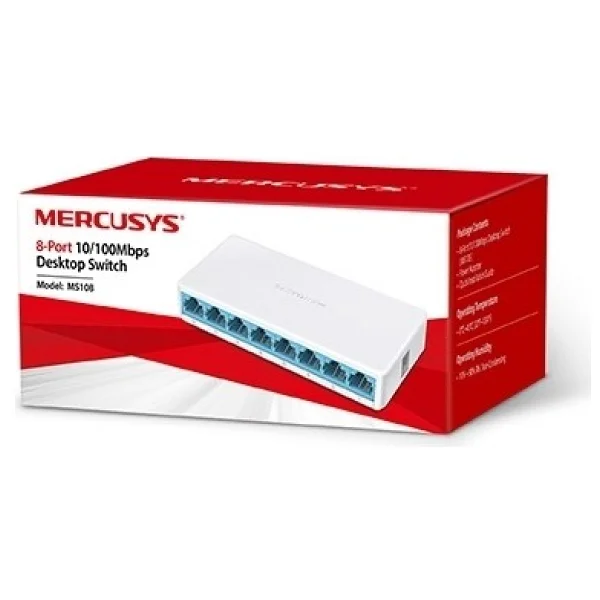 Mercusys MS108 8 Port 10/100 Mbps Switch - Görsel 2