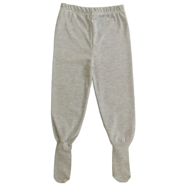 Bebek Patikli Pantolon Kendinden Çoraplı Alt Pijama - 00 Gri - 3 - 6 Ay - Görsel 5