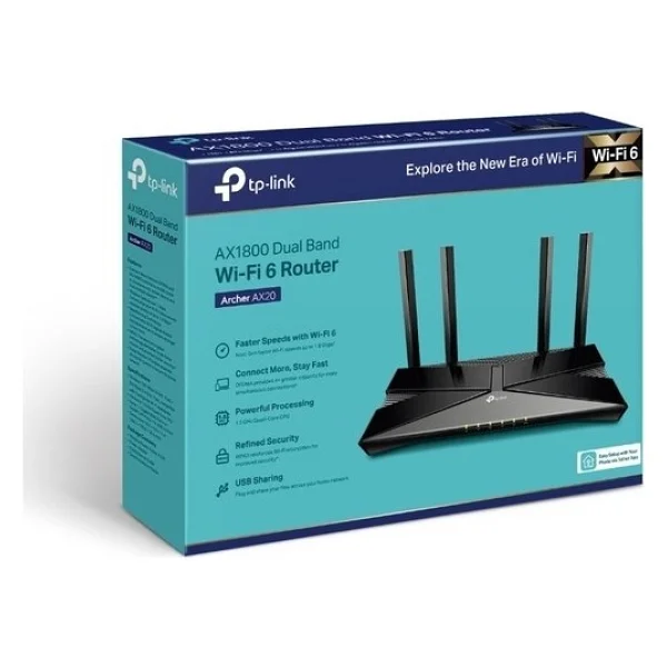 TP-Link Archer Ax20 4 Port 1750 Mbps Router - Görsel 4