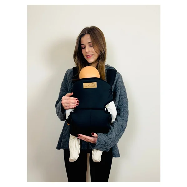 Kubbe Premium Bebek Kanguru ve Taşıma Çantası - Ergonomik Konfor, Kolay Kullanım ve Modern Tasarım - Siyah - Görsel 6