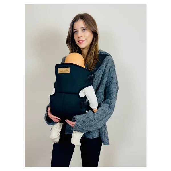 Kubbe Premium Bebek Kanguru ve Taşıma Çantası - Ergonomik Konfor, Kolay Kullanım ve Modern Tasarım - Siyah - Görsel 2