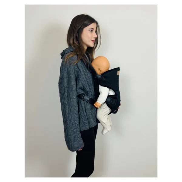Kubbe Premium Bebek Kanguru ve Taşıma Çantası - Ergonomik Konfor, Kolay Kullanım ve Modern Tasarım - Siyah - Görsel 3
