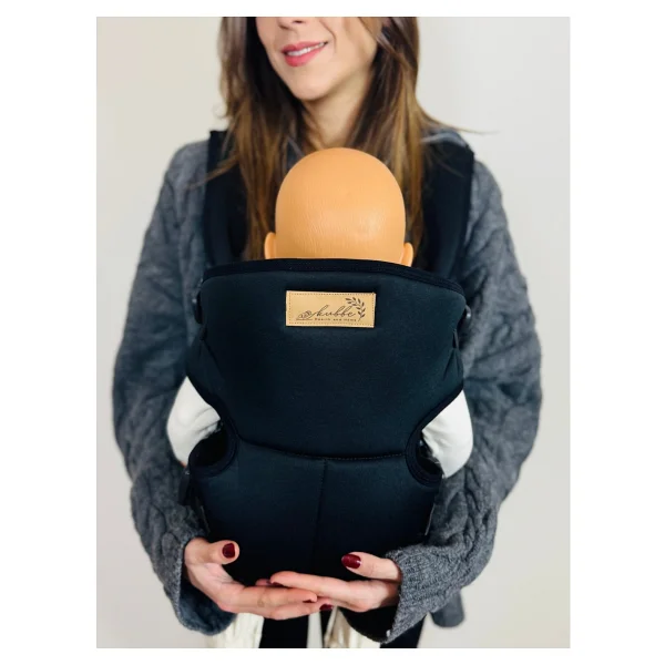 Kubbe Premium Bebek Kanguru ve Taşıma Çantası - Ergonomik Konfor, Kolay Kullanım ve Modern Tasarım - Siyah - Görsel 4