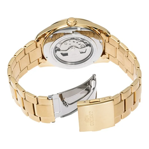 Orient Contemporary Semi-Skeleton RA-AR0007S10B Çelik Kordon Gold Erkek Kol Saati - Görsel 4