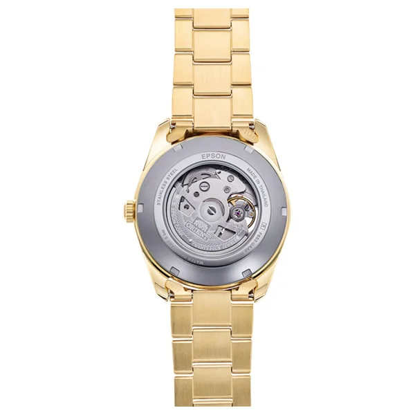 Orient Contemporary Semi-Skeleton RA-AR0007S10B Çelik Kordon Gold Erkek Kol Saati - Görsel 5