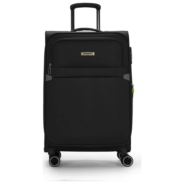 Pierre Cardin 04PC6000 Kumaş Kabin + Orta Boy Siyah 2'li Valiz Seti - Görsel 2