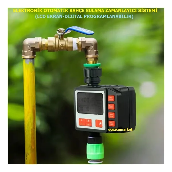Otomatik Sulama Saati Zamanlayıcısı Bahçe Sulama Elektronik Sistemi (Lcd Ekran - Dijital Programlanabilir) - Görsel 2