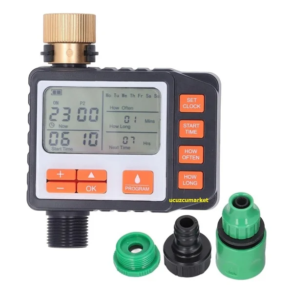 Otomatik Sulama Saati Zamanlayıcısı Bahçe Sulama Elektronik Sistemi (Lcd Ekran - Dijital Programlanabilir) - Görsel 5