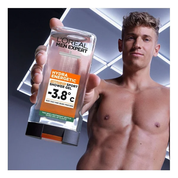 L'Oreal Paris Men Expert Hydra Energetic 400 ml Duş Jeli - Görsel 5