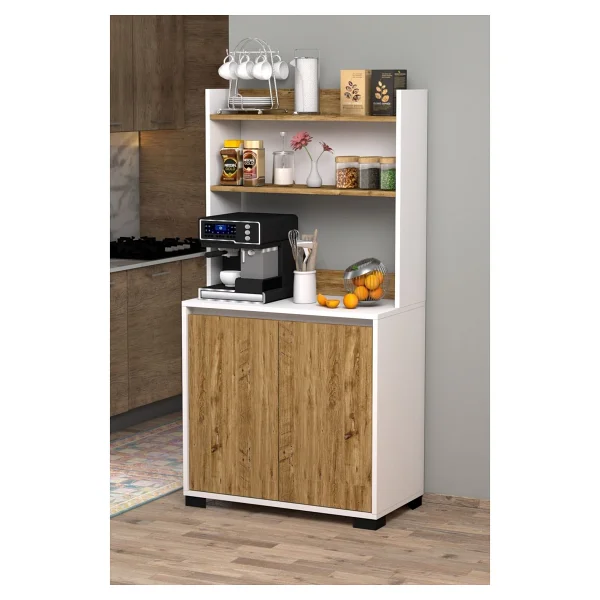 Moonlife Latte Çam Kahve Köşesi Dolabı - Görsel 2