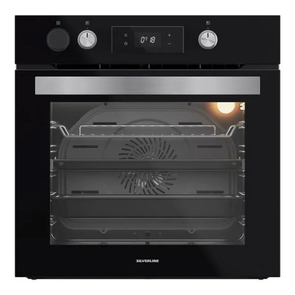 Silverline S4 - BO65P4B01 Siyah Cam Ankastre Fırın - Görsel 2