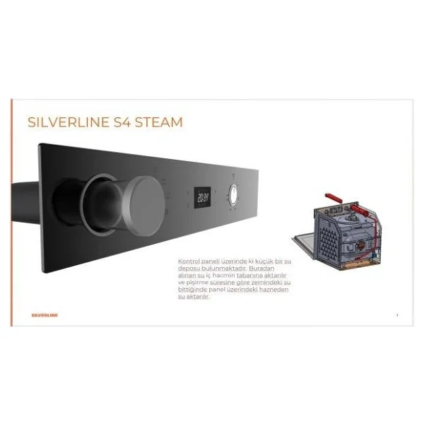 Silverline S4 - BO65P4B01 Siyah Cam Ankastre Fırın - Görsel 4