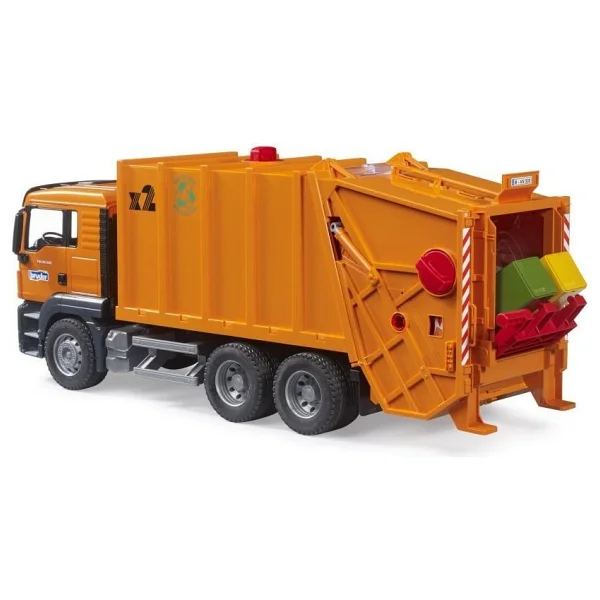 Bruder Man Tgs Turuncu Çöp Kamyonu BR03760 - Görsel 6