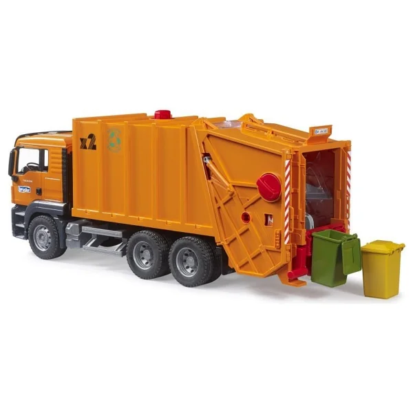 Bruder Man Tgs Turuncu Çöp Kamyonu BR03760 - Görsel 7