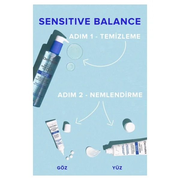 Dermalex Sensitive Balance Micellar 200 ml Yüz Temizleme Jeli - Görsel 5