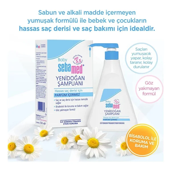 Sebamed Yenidoğan Şampuanı 500 ml - Görsel 5