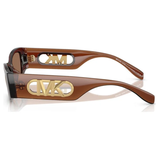 Michael Kors Rhodes MK2243U 402173 Transparent Brown-Brown Kadın Güneş Gözlüğü - Görsel 4