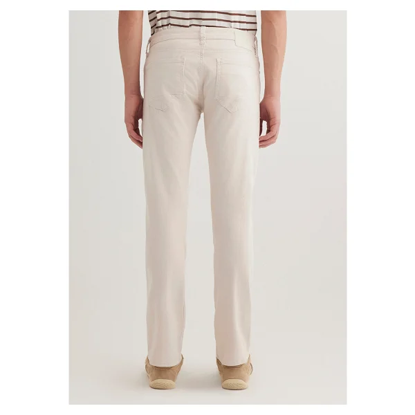 Mavi Jake Comfort 00422-22763 Ekru Erkek Skinny Gabardin Pantolon - Görsel 5