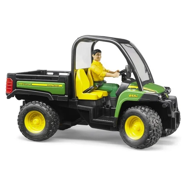 Bruder BR02490 John Deere Gator 855D & Bworld Adam - Görsel 4
