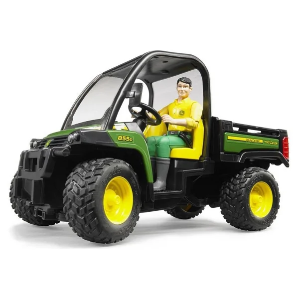 Bruder BR02490 John Deere Gator 855D & Bworld Adam - Görsel 5