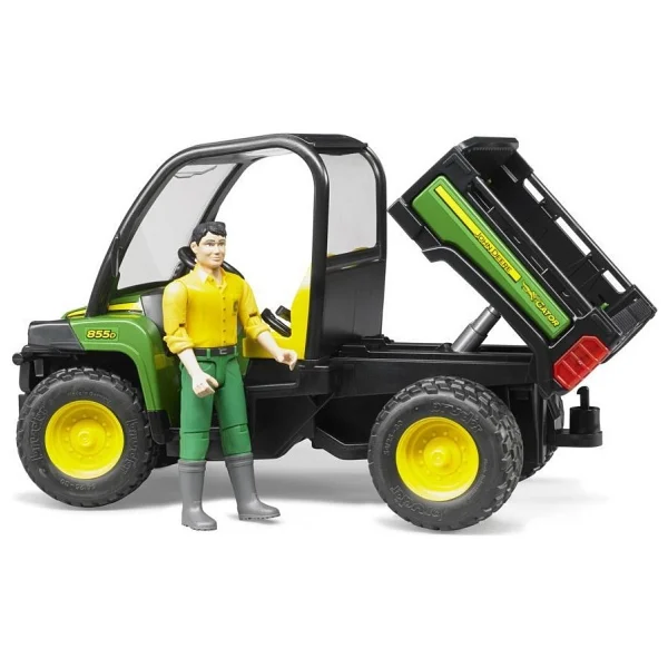 Bruder BR02490 John Deere Gator 855D & Bworld Adam - Görsel 6