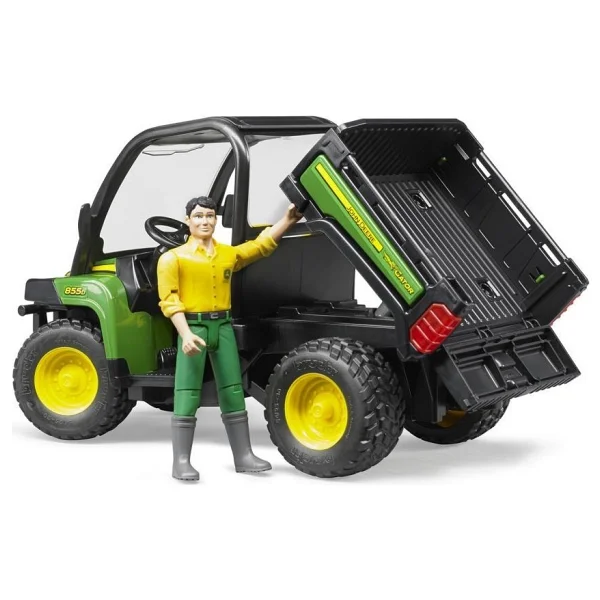 Bruder BR02490 John Deere Gator 855D & Bworld Adam - Görsel 7