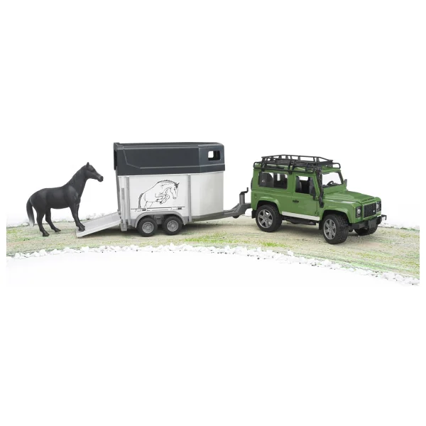 Bruder Land Rover Arazi Aracı ve At Nakil Aracı BR02592 - Görsel 10