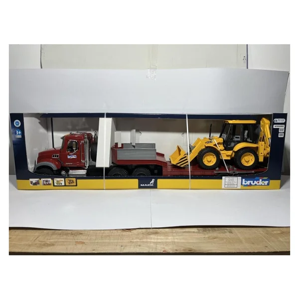 Bruder Mack Granite Jcb Tasıyan Tır BR02813 - Görsel 4