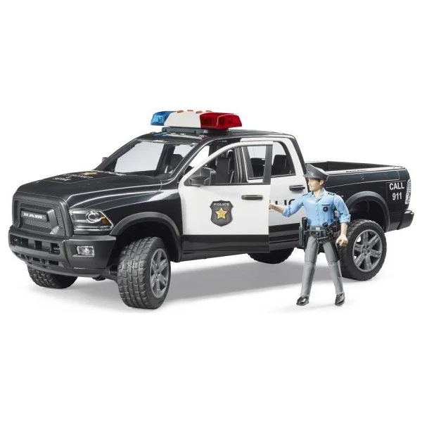Bruder Ram 2500 Polis Aracı ve Memur BR02505 - Görsel 3