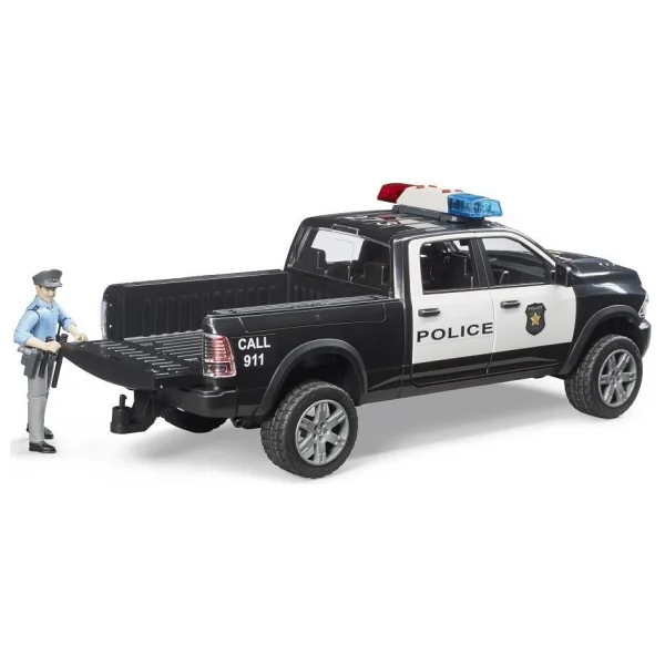 Bruder Ram 2500 Polis Aracı ve Memur BR02505 - Görsel 5