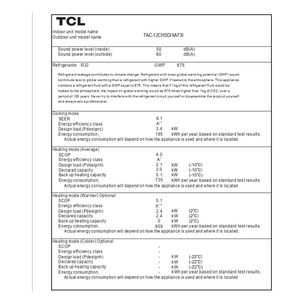 TCL Elite Plus TAC-12CHSD/XA73I A++ 12000 BTU Inverter Duvar Tipi Klima - Görsel 7
