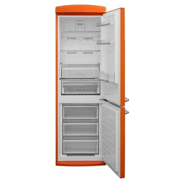 Vestel Retro NFK37011 Turuncu Kombi No Frost Buzdolabı - Görsel 3