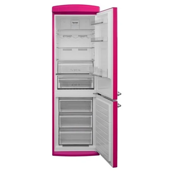 Vestel Retro NFK37011 Pembe Kombi No Frost Buzdolabı - Görsel 3