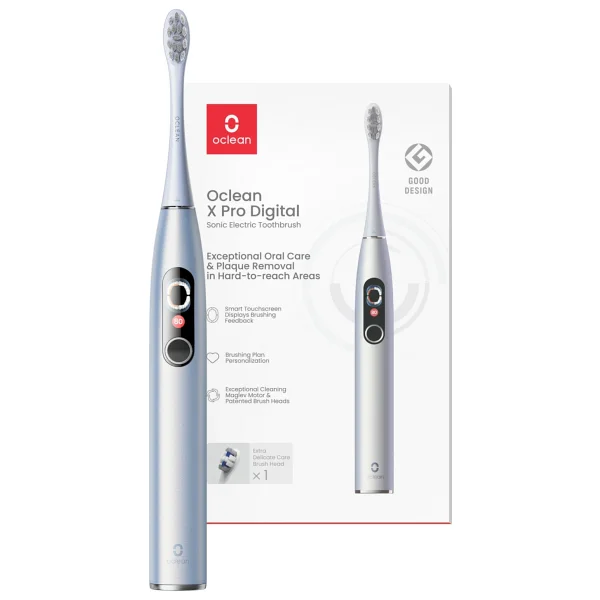 Oclean X Pro Digital Gümüş Şarjlı Diş Fırçası - Görsel 8