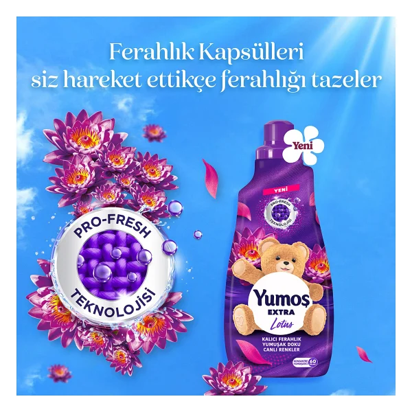 Yumoş Extra Lotus Yumuşatıcı 60 Yıkama 1.44 lt - Görsel 5