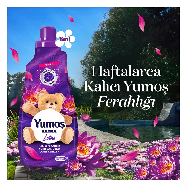 Yumoş Extra Lotus Yumuşatıcı 60 Yıkama 1.44 lt - Görsel 8
