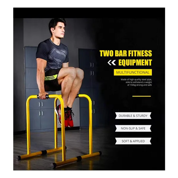 Ikili Uzun Paralel Bar Dips Bar Tall Parallettes HC1616D - Görsel 5