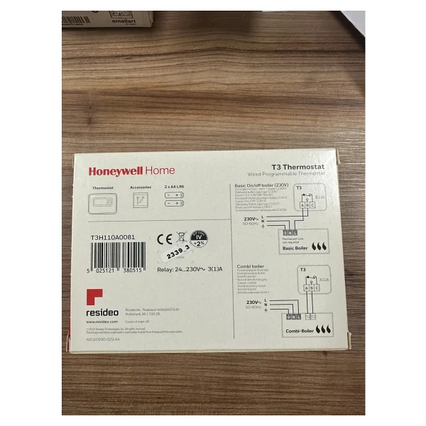 Honeywell Home T3H110A0081 Kablolu Oda Termostatı - Görsel 4