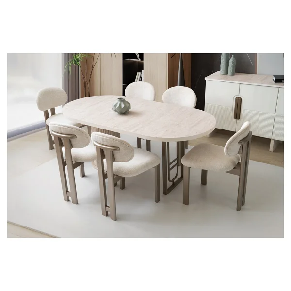 Zen Mdf Yemek Odası Takımı - Aytaşı - 6 - Görsel 2
