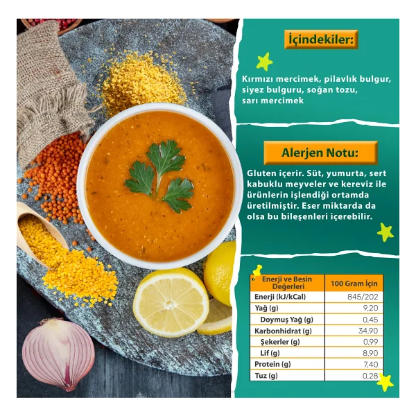Makarna Lütfen Ezogelin Çorbası Karışımı (75 GRAM) - Görsel 2