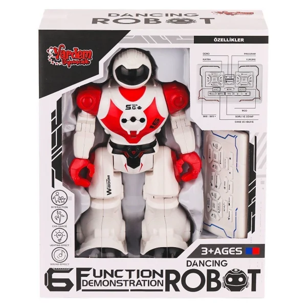 Vardem Uzaktan Kumandalı Işıklı Dansçı İnteraktif Robot GGE-606-29 - Görsel 5