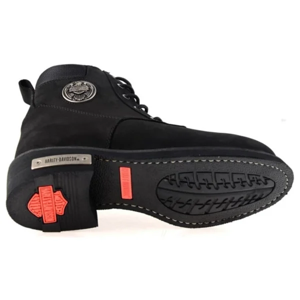 Harley Davidson Jim 025M100128 Siyah Erkek Nubuk Bot - Görsel 4
