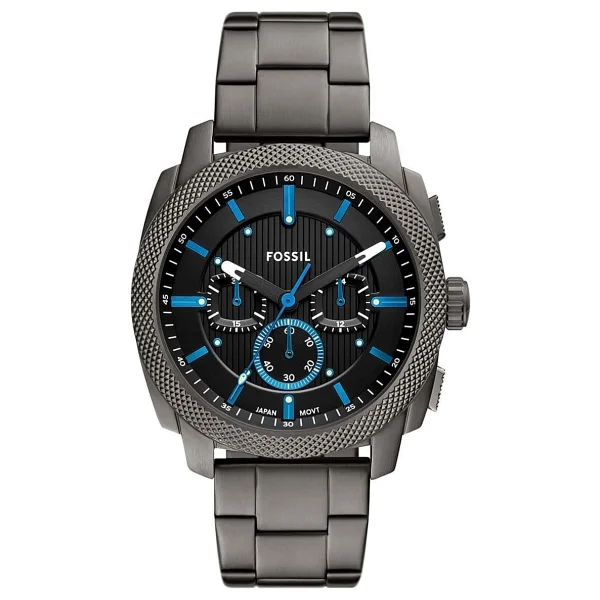 Fossil Machine FFS6098 Çelik Kordon Füme Erkek Kol Saati - Görsel 4
