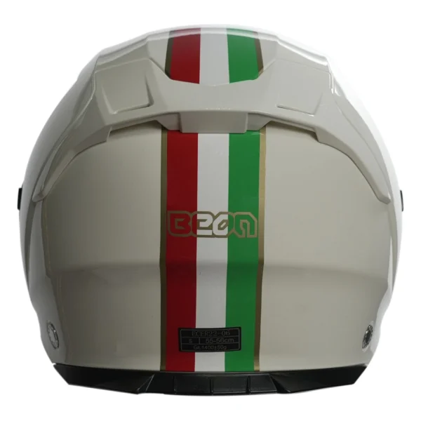 Beon B-203 Çenesiz Vizörlü Yazlık Kask FY01 Italy - Çok Renkli - Görsel 3