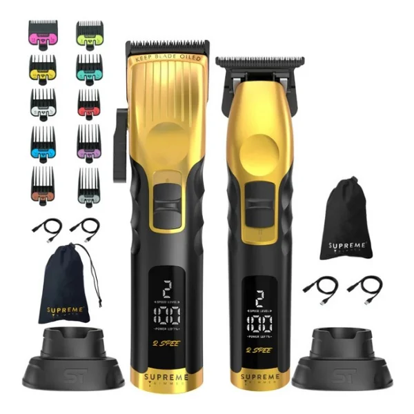 Supreme Trimmer 2SPEE 2'li Gold Saç Kesme Makinesi - Görsel 6
