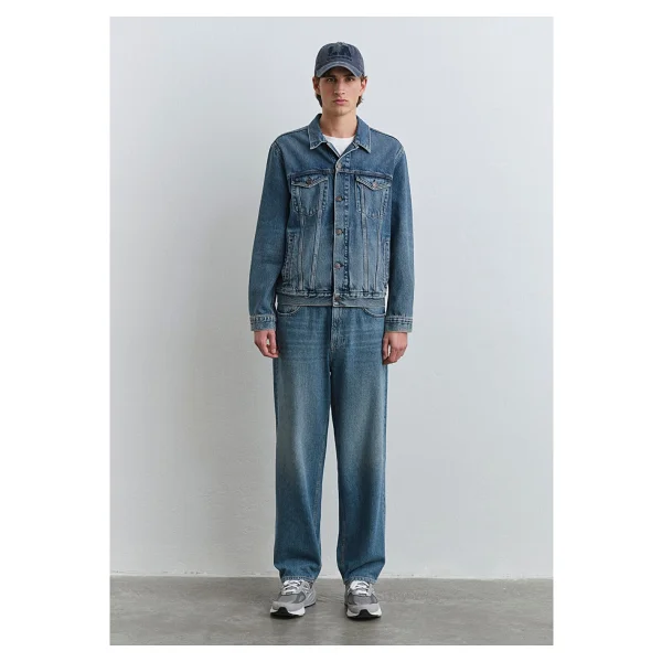 Mavi Ray Classic Denim 0110273-89412 Mavi Erkek Kot Ceket - Görsel 4